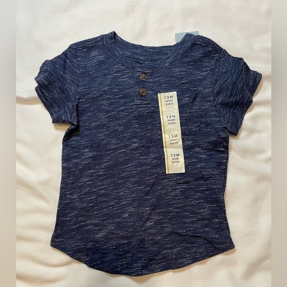 🐶🐶🐶NWT Cat & Jack size 12 months blue t-shirt🐶🐶🐶 - Picture 1 of 3